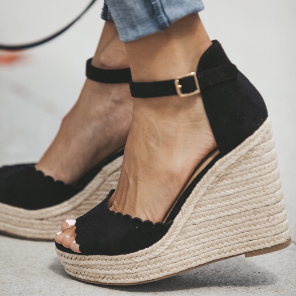 1 LEFT‼️Wedge Espadrilles - Picture 7 of 8